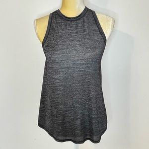Lululemon Racer Back Split Back Tank Top Marled Charcoal Gray XSmall